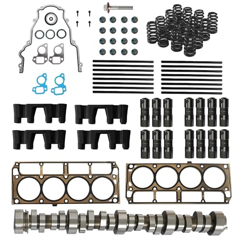 Image of E1840P Sloppy Stage 2 Camshaft Kit For 1999-2013 GM Gen III /IV LS Engine | W /Lifters & Head Gasket Set Fit For Chevy Avalanche Tahoe GMC Yukon Sierra Buki Cadillac 4.8l 5.3l 6.0l 6.2l Vortec Trucks V8