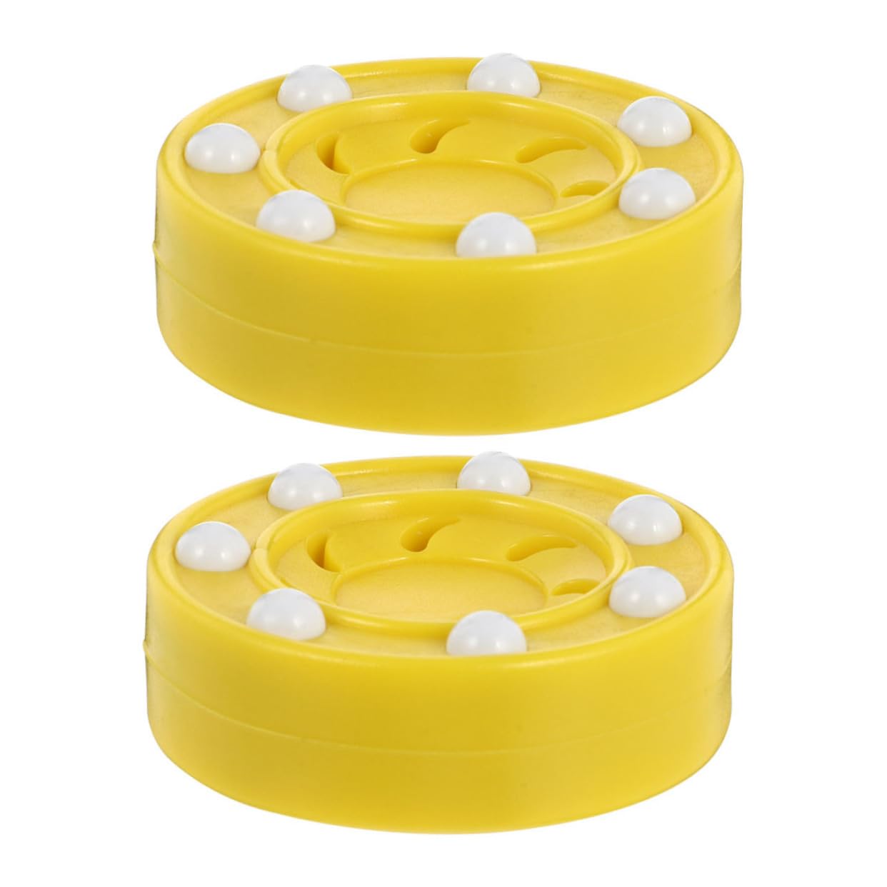 Rollschuhlaufen Klein Hockey-Pucks Skaten Eishockey Sport Hockey Eiswürfel Aus Kunststoff Pucks Trainieren Pucks Für Hockeyspiele Pucks Üben Hockeyzubehör Pp Gelb