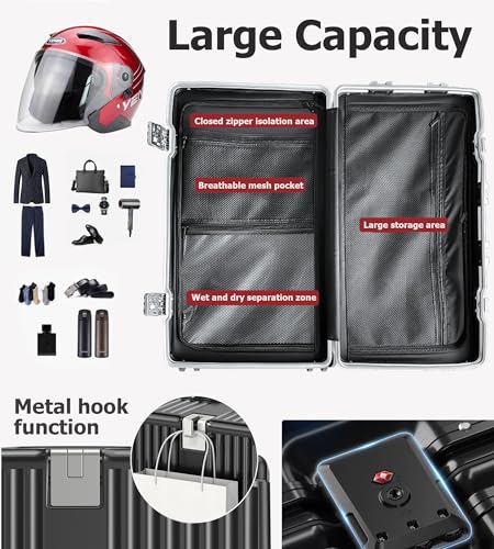 Feilario 30-Inch Aluminum Frame Hardside Spinner Luggage