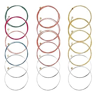 Lot de 3 cordes de rechange pour guitare en acier - Les Beatles, Paul McCartney, John Lennon, RIngo Starr, George Harrison