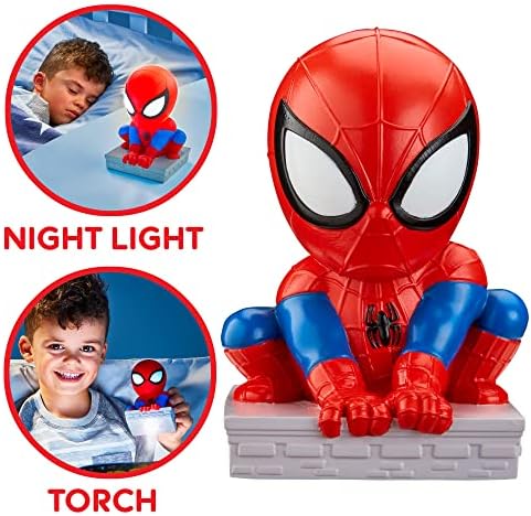 GoGlow 279SDI Spider-Man Buddy Night Light and Torch, Red , 7.5 x 12 x 7.5cm