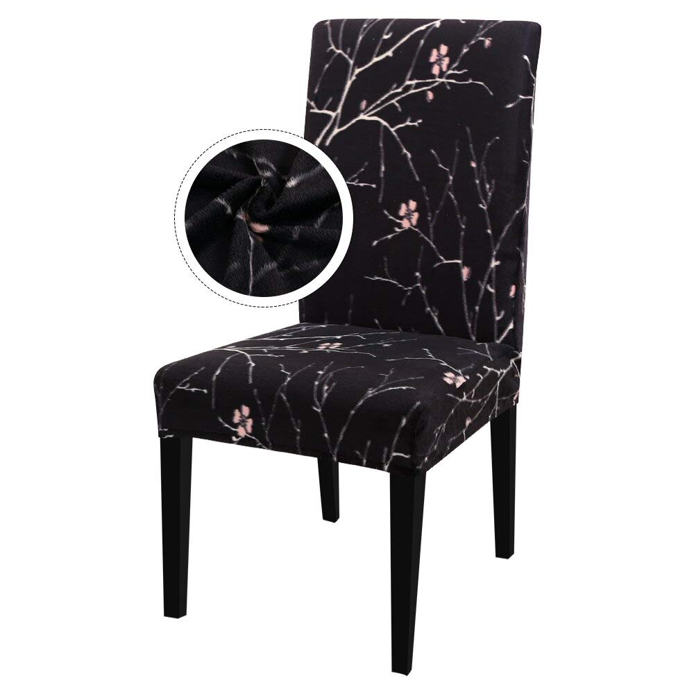 Housse de chaise salle a manger elastique amovible anti-salete lot de 6