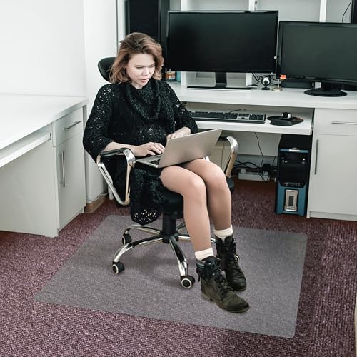 Floortex Cleartex Evolutionmat Carpet & Hard Floor Chair Mat, 48\" x 60\", Clear (NRCMFLPD0002) - Thumbnail 3