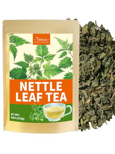 Image of TeeLux Nettle Leaf Tea, Stinging Nettle Tea Loose Leaf, Caffeine Free, 8oz