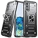 Produktbild DASFOND Armor Hülle für Samsung Galaxy S20 5G mit Kameraschutz Case Militärische Stoßfeste Handyhülle [Upgrade 2.0] 360 ° Ständer Cover mit Auto Magnet, Schwarz