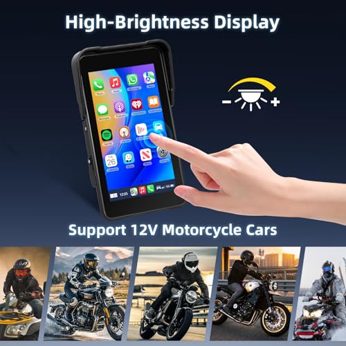 Navegación GPS para moto con Carplay inalámbrico, Android Auto y doble Bluetooth Motorsi 5" 6