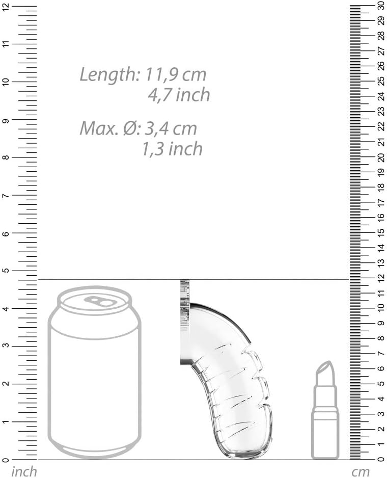 Shots Toys Model 16 Chastity 4.5 inches Cock Cage Silicone Urethral Sound