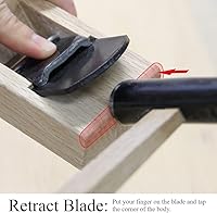 Vista 6 de KAKURI KANNA - Plano de mano japonés de 1.654 in para carpintería, mini cepilladora de mano para biselado y alisado de madera, 5.9 x 2.1 x 1.6