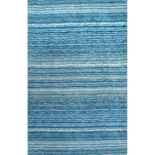 Image of Shaggy Rugs 6 x 8 Feet Soft and Cozy Carpet for Living Room & Hall, Bedroom, and Kids Room Non-Slip, High Pile, Machine Washable, Perfect for Any Room (Sky Blue Multi)