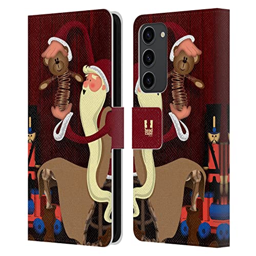 Housse portefeuille Samsung S23+ en cuir au design soigné