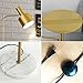 Hsyile Lighting KU300217 Contemporary Modern Creative Floor Lamp with a Table,Suitable for Living Room,Den,Office,Bedroom - E26 Base - Brushed Brass Finish