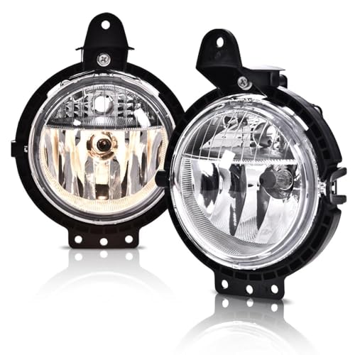 CHEDA Fog Light Compatible with Mini Cooper 2007-2015 Pair Left & Right Clear Lens