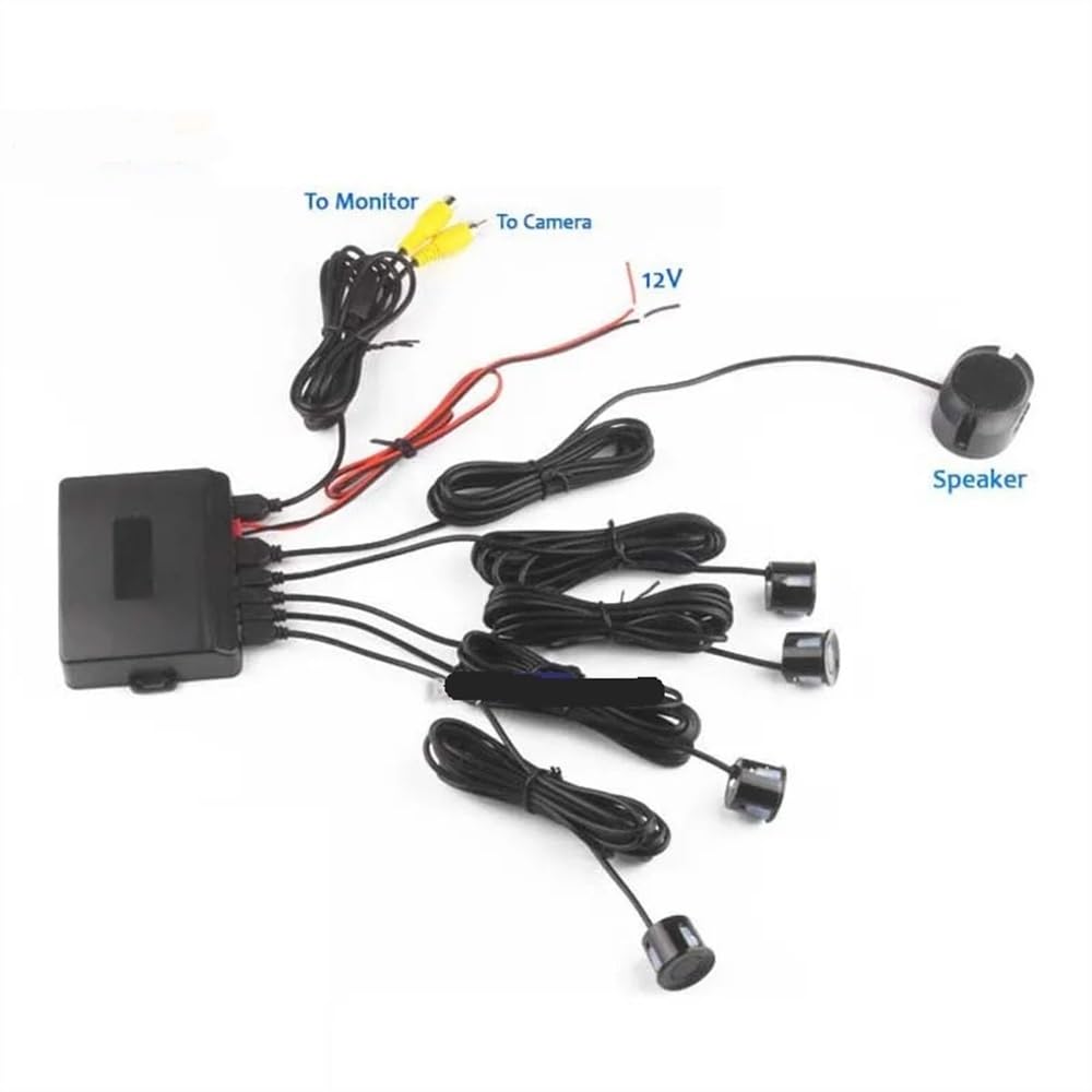 Kit sensori parcheggio Sensore di parcheggio auto Assistenza radar retromarcia e backup Mostra distanza Monitor Display digitale