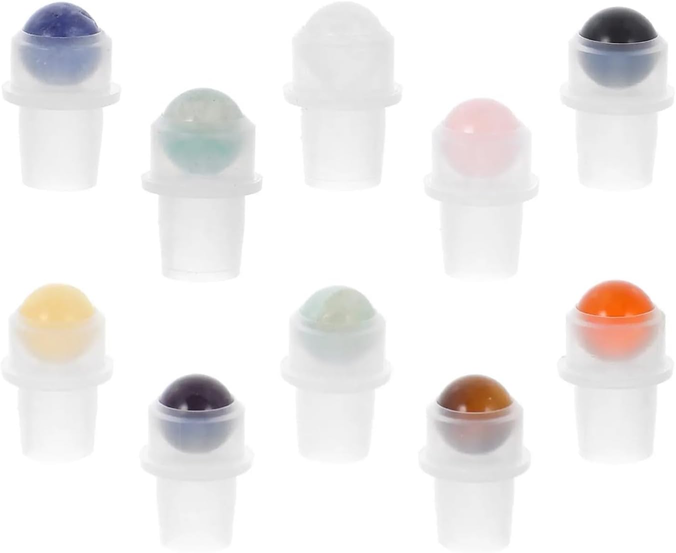 Roller Ball Applicator Top 10Pcs Jade Roller Ball Inserts for Essential Oil Bottles Leakproof Roller Tops Replacement Perfume Bottle Accessories Smooth for Travel and DIY Blends