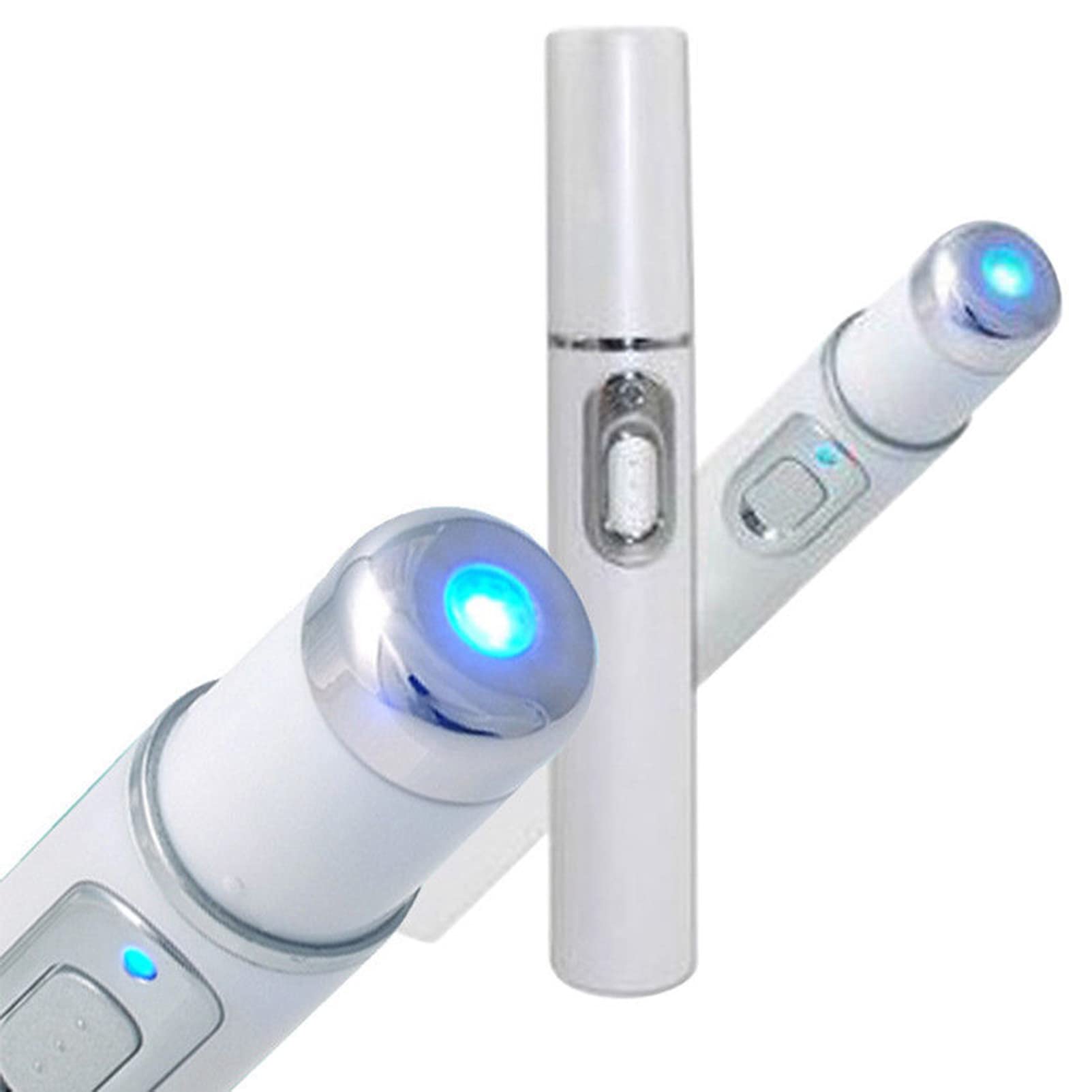 Hsrg Blue/Light Acne Therapy Pen, Medical Electronic Laser Treatment Pen Varicose Veins Pen, For Therapy Acne Wrinkle Removal, Shrink Pore Tightening Skin