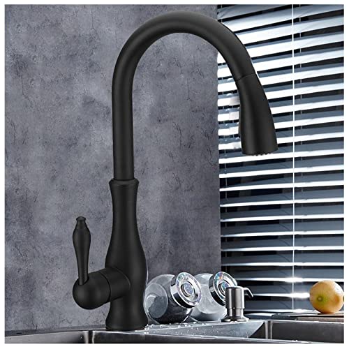 Grifo de cocina con rociador desplegable ideal para lavar verduras y platos grandes