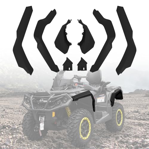 Image of Fender Flares Mud Flaps Mud Guards Heavy Duty Front Rear Extended Mud Flaps Kit Can-Am Outlander 500 570 650 800R 850 1000 Max 2013-2021 Accessorries (Replace #715001764)