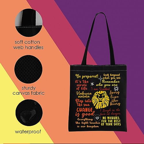 MNIGIU The Lion Tote Bag The Lion Movie Inspired Gift The Lion Merchandise The Lion Quote2
