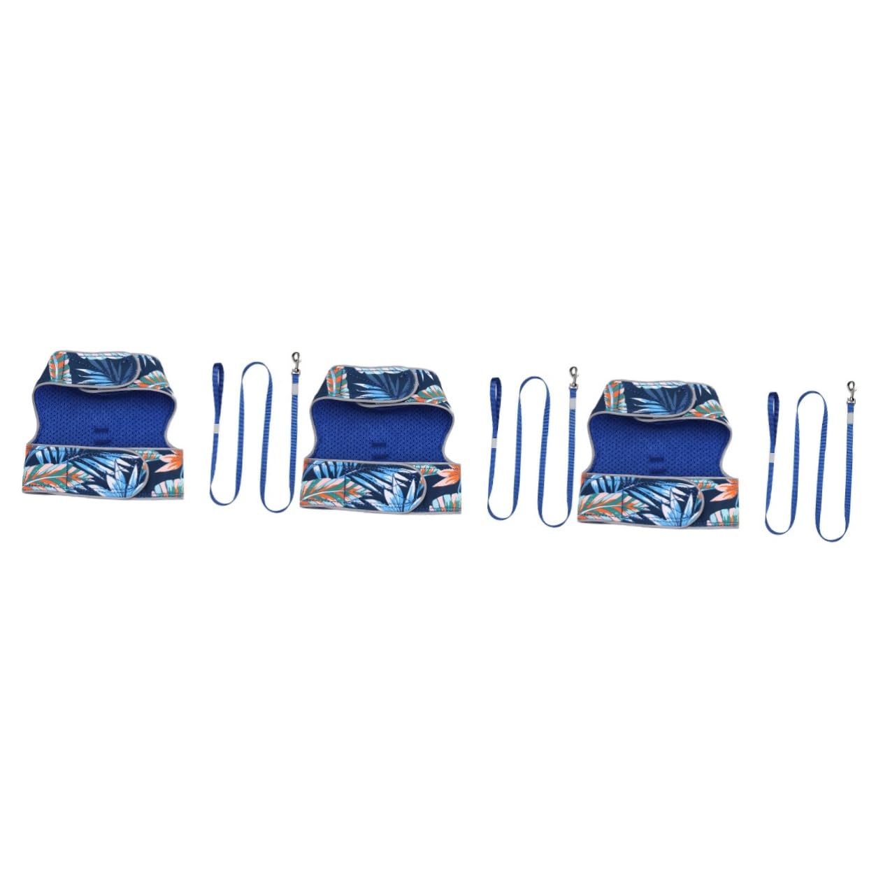 POPETPOP 3sets Pettorina Per Gatti Rete Traspirante Con Guinzaglio Luminosa Per Passeggiate Notturne e Comfort Ottimale
