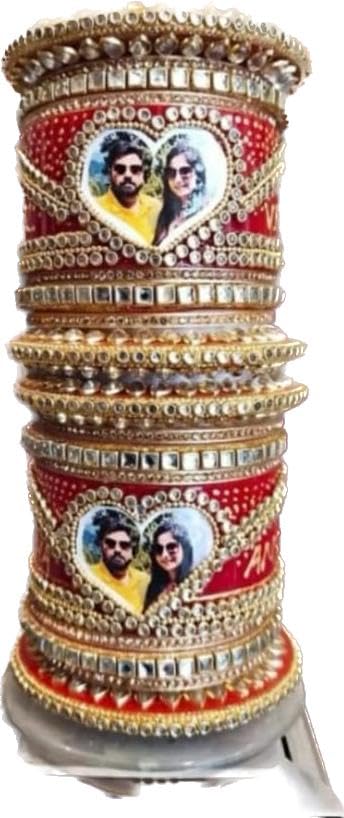 Naseem bangle Cutomized Heart Photo Frame Chuda For Women (B09NFRRQH2) Amazon Price History, Amazon Price Tracker
