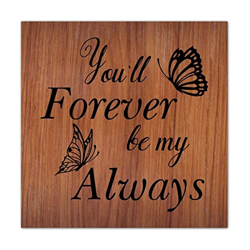 Panneau en bois rustique romantique pour décoration murale de maison de campagne 40x40 cm