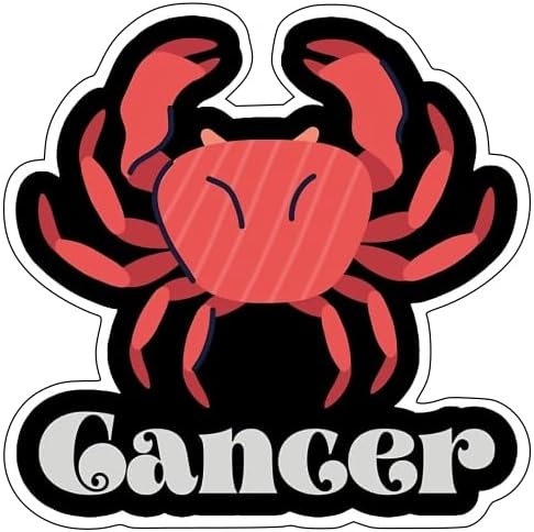 Cancer Zodiac Astrology Signs 3.4 Vinyl Decal Gift Car Bumper Laptop Home Deco Window Wall Truck UV & Water Proof