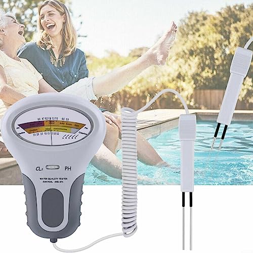 Foto von Tragbarer Pooltest, Wasserqualität CL2&PH Chlor Tester Level,Messgerät für Schwimmbad Spa Aquarium