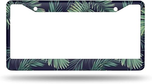 Miniatura 10 de Beabes Marco de matrícula con estampado de animales negros, soporte de placa de matrícula de leopardo, patrón de jirafa, guepardo, marco de etiqueta