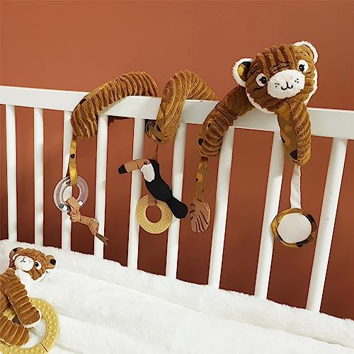 Spirale d'activités bébé avec sons et textures Speculos le tigre