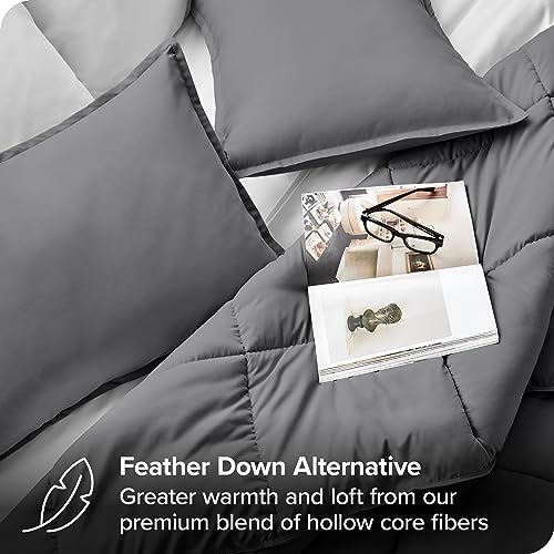 Bare Home 812228031717 Comforter Set - Queen Size - Ultra-Soft - Goose Down Alternative thumb #2