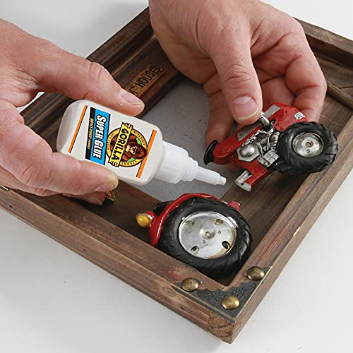 gorilla super glue xl clear glue 25 gram pack of 2 - all purpose and fast setting for projects and repairs