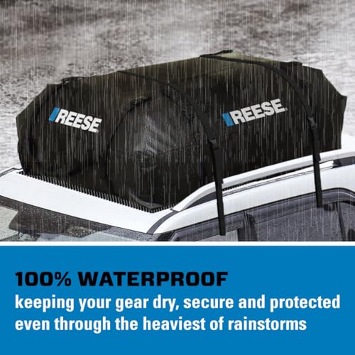 image for REESE 59006 Waterproof Rooftop Cargo Carrier Bag for Cars, SUVs or Tru