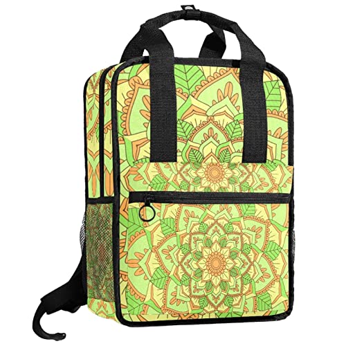 Cartable plumes de paon vert idéal pour le lycée et les sorties