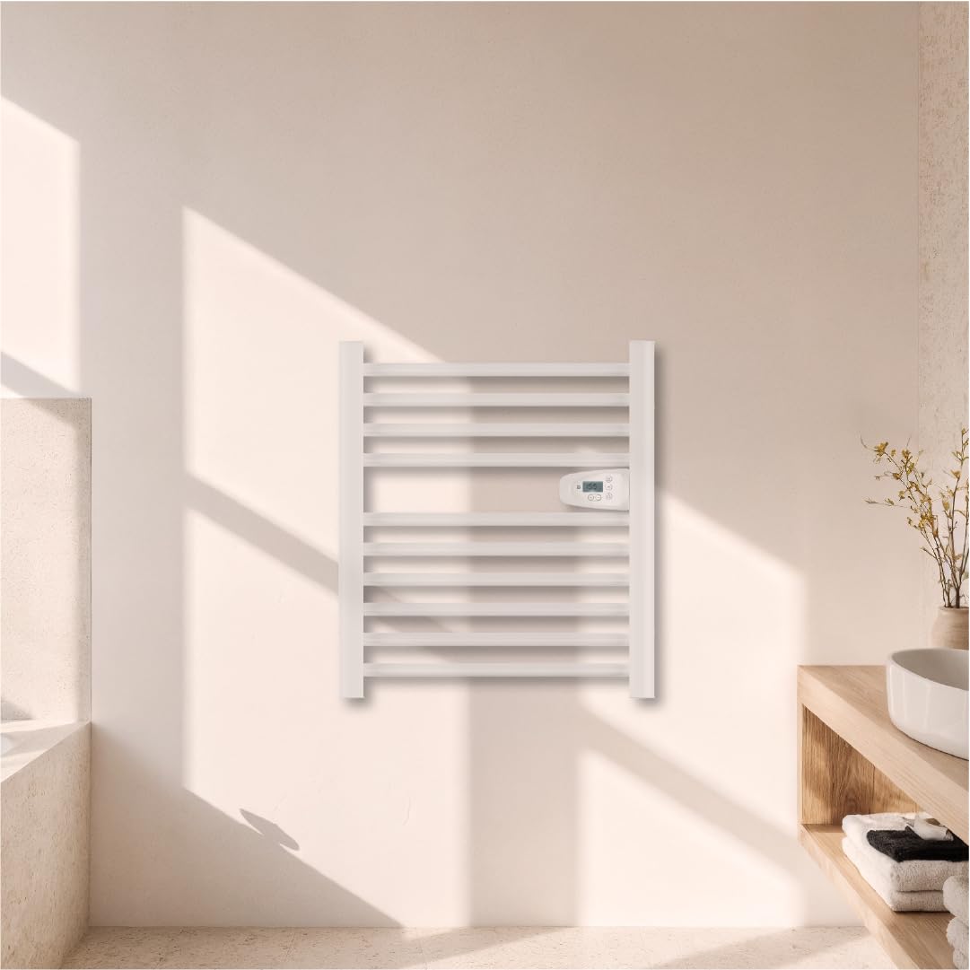 BESTHERM - Sèche-serviette électrique sans fluide 300W H.62xL54cm HESTIA blanc