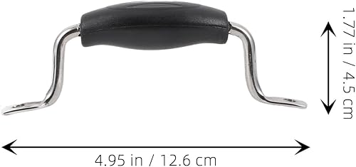 Miniatura 6 de 1 juego de pomos de repuesto para tapa de olla, agarres de mango de tapa de cacerola, agarres de acero inoxidable, asas de sujeción con tornillos, 2