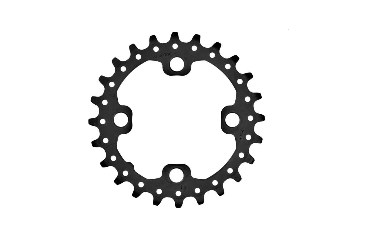 Shimano Deore FC-M617 Deore 10 speed double inner chainring, 24T-AZ