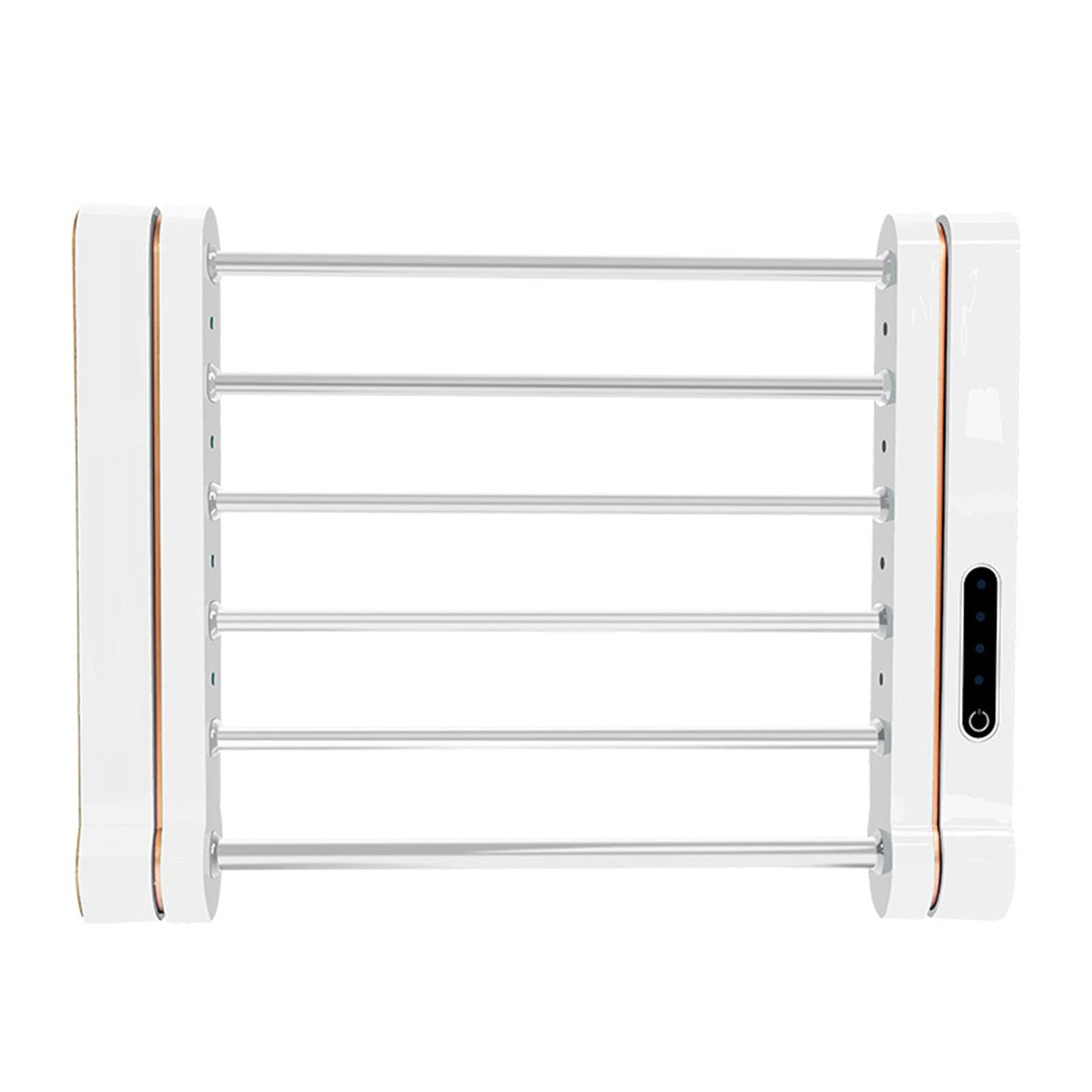 Radiador toallero eléctrico para baño pequeño con función de secado rápido y giro horizontal