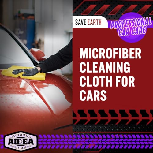 Image of AIDEA Microfiber Cleaning Cloth, 10PK, Microfiber Towels for Cars, Premium All Purpose Car Cloths, Dusting Cloth Cleaning Rags, Absorbent Towels for SUVs, House, Kitchen, Window, 12 inchx12 inch, Yellow