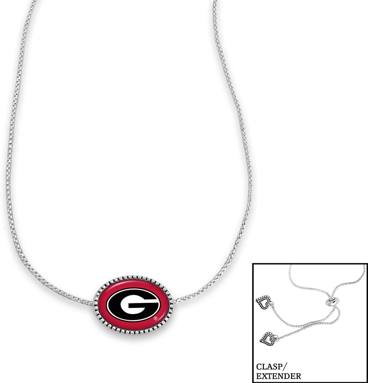 From the Heart Georgia Bulldogs Kennedy Necklace Adjustable Slider Bead Jewelry Gift Licensed UGA - Image 2