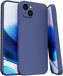 Capa Capinha Para iPhone 15 Silicone Com Proteção Na Câmera Forro Veludo Premium (AZUL MARINHO)