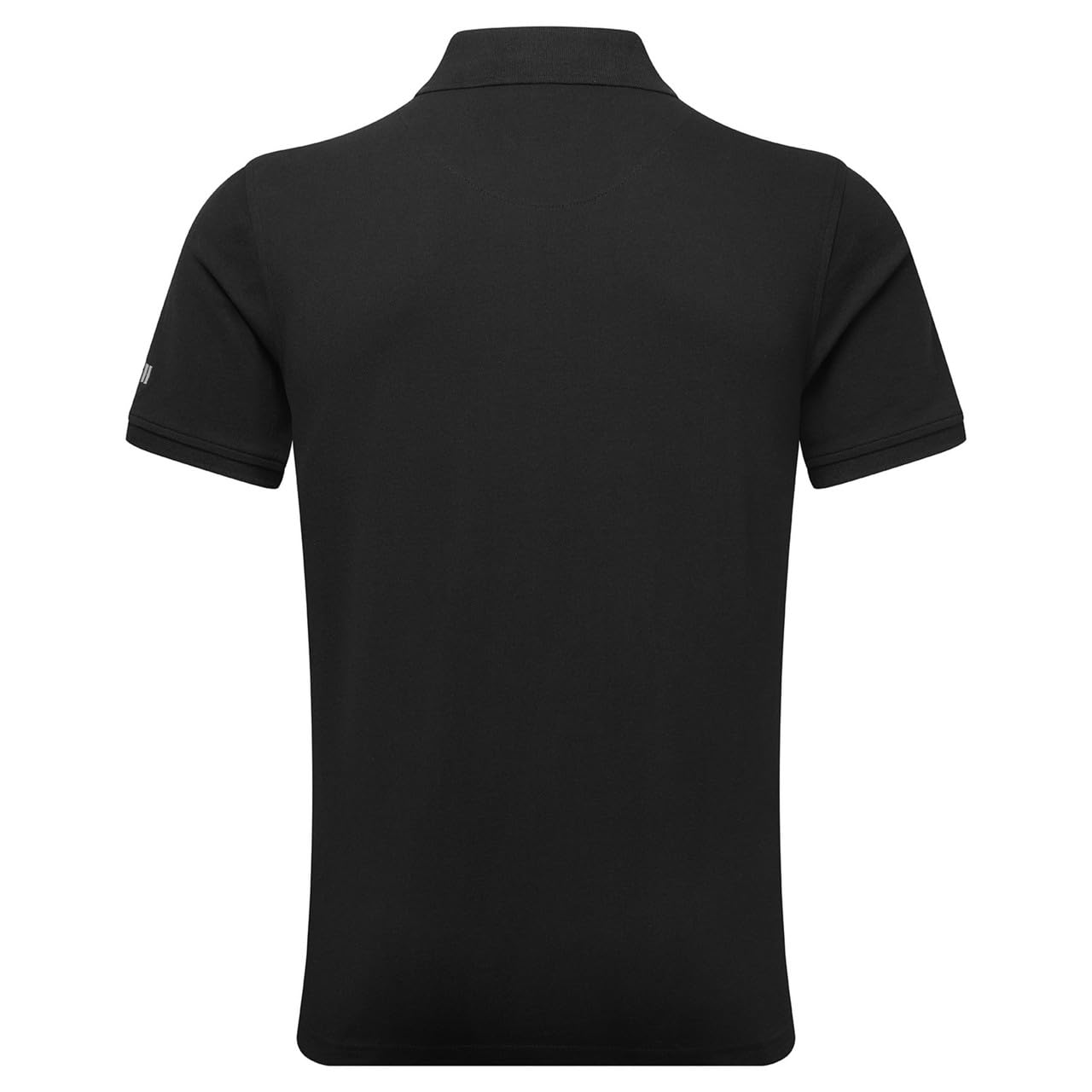 Gill Polo da Uomo Nero - Una Classica Polo in Cotone 100% per l'; Use Quotidiano - Chiusura a 3 Bottoni - Piquet Pesante -