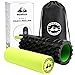 REEHUT Rouleau de Massage 2 en 1 Foam Roller en Mousse Yoga Crossfit Pilates Antichoc Libération de Douleurs Dos Muscle Sac Livre d’Enseignement Inclus 13 * 5.5in/ 33 * 13cm