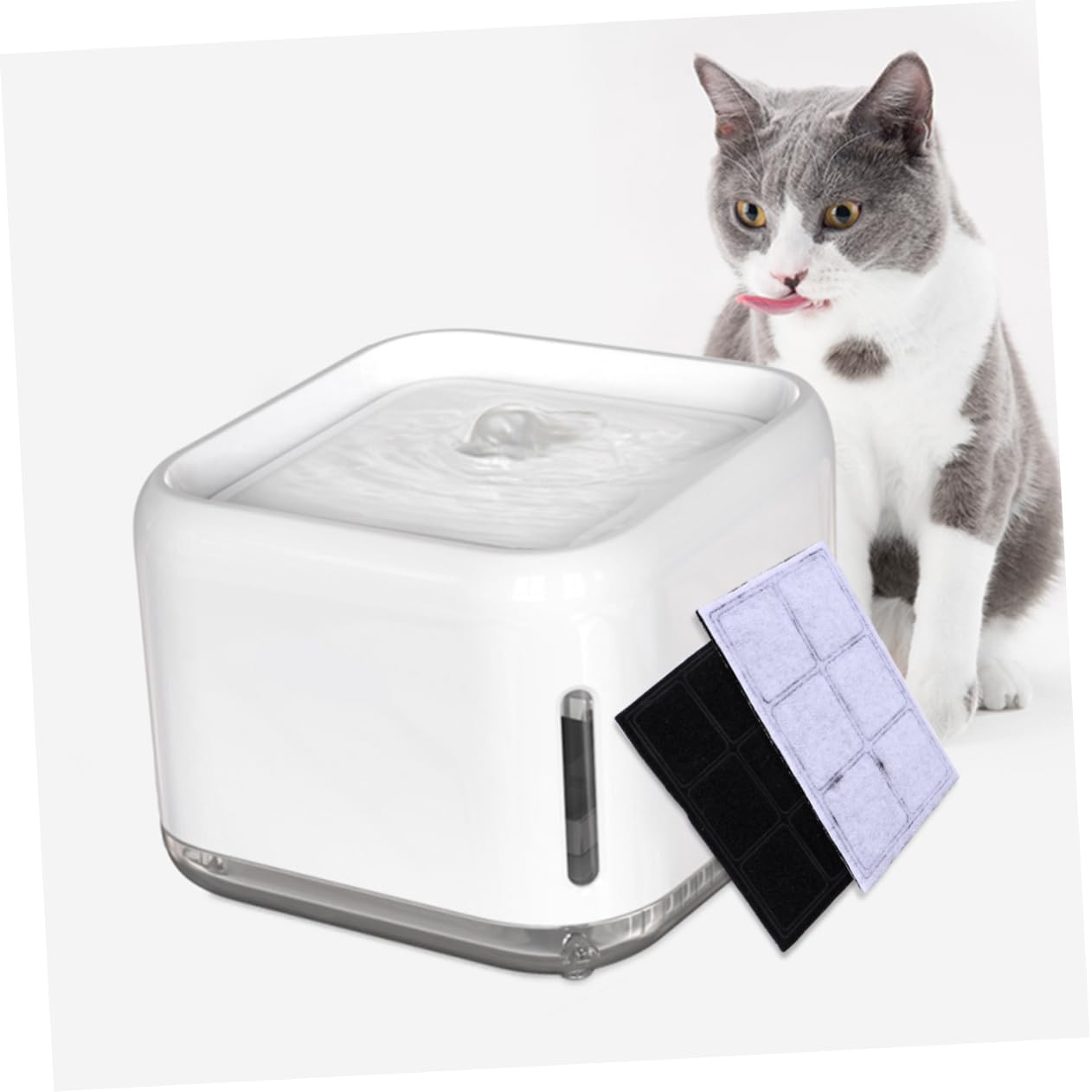 FRCOLOR 12 Piezas Elemento De Filtro Dispensador De Agua Pet Filtros De Fuentes De Agua para Gatos Mascota Y Filtro Fuente De Gato Cachorro Reemplazar Algodón De Carbón Activado