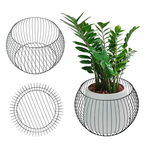 KADAX Gabionentopf aus verzinktem Stahl, wetterfester Steinkorb,...