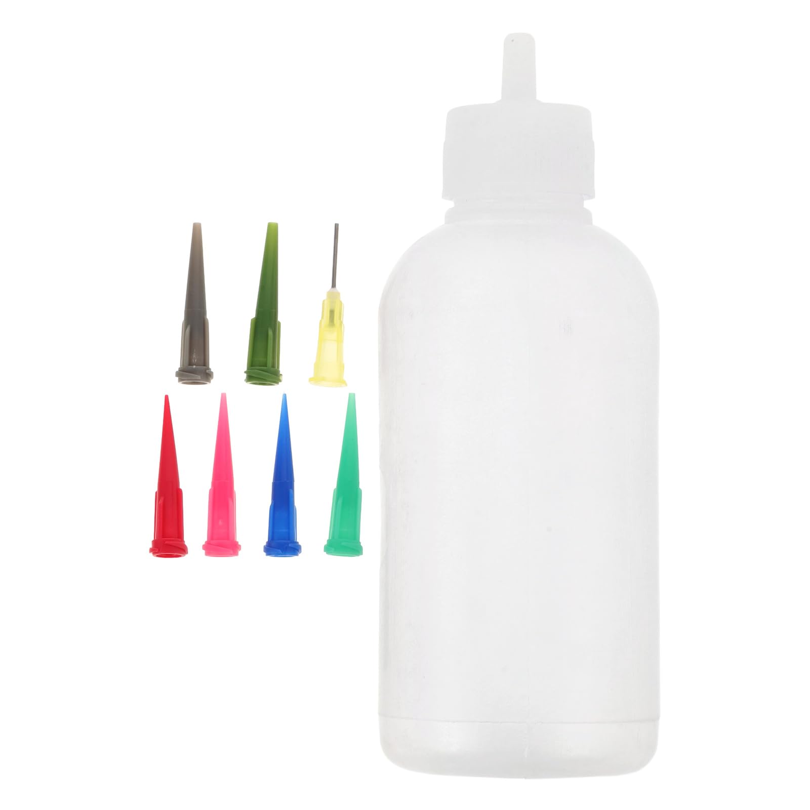 Zerodeko 50Ml Needle Bottle Applicator with 7 Nozzle Tips for Pottery Glaze, Ceramic Underglazing Tool Set for Precise Squeeze Application in DIY Ceramic Painting and Decoration