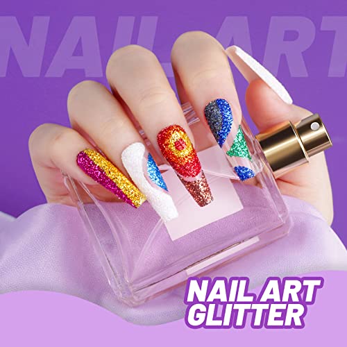 Fandamei FDM-US-114 12 Pieces Fine Glitter, 12 Colors 10G Glitter Shake Jar Set, Extra Fine Glitter Powder For Arts, Crafts, Painting, Decoration, Body Face Makeup thumb #5