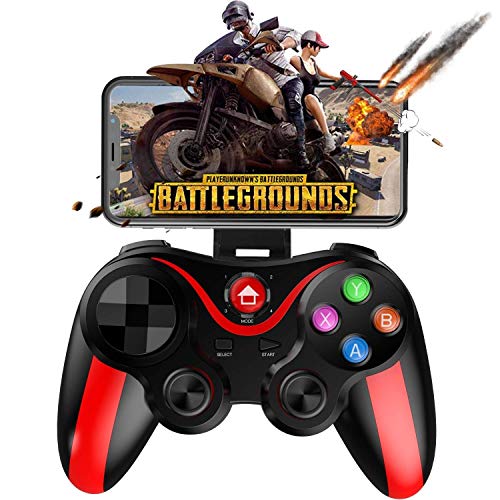 Gamepad Controlador de juego móvil, Controlador de gamepad móvil, Key Mapping Gaming Joysticks Trigger for PUBG / Rules of Survival & More Shooting Fighting Racing Game, for teléfono Android iOS de 4-