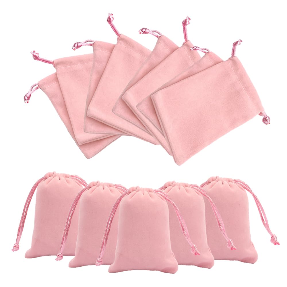 Pochette Tissu 20 Pochettes Velours à Cordon - Sacs Cadeaux Bijoux - Idéal Mariage, Noël, Anniversaire Sac Cadeau Bijoux