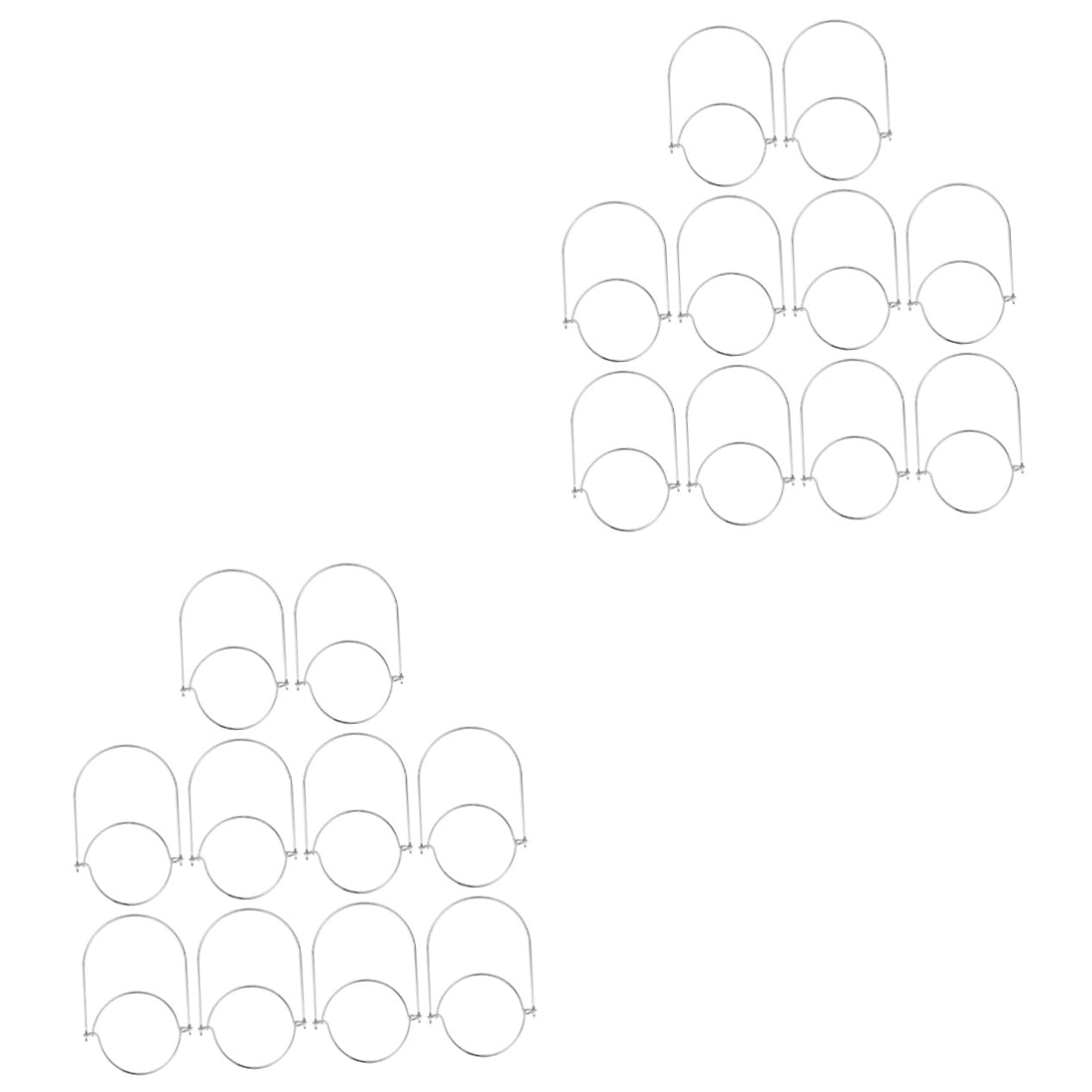 Alipis20 Pcs Canning Jar Hooks Mason Jar Handles Canning Jar Hangers Mason Jar Decor Regular Mouth Jar Hangers Mason Jar Accessories Stainless Steel Handles for Mason Jar Mason Jar Hook
