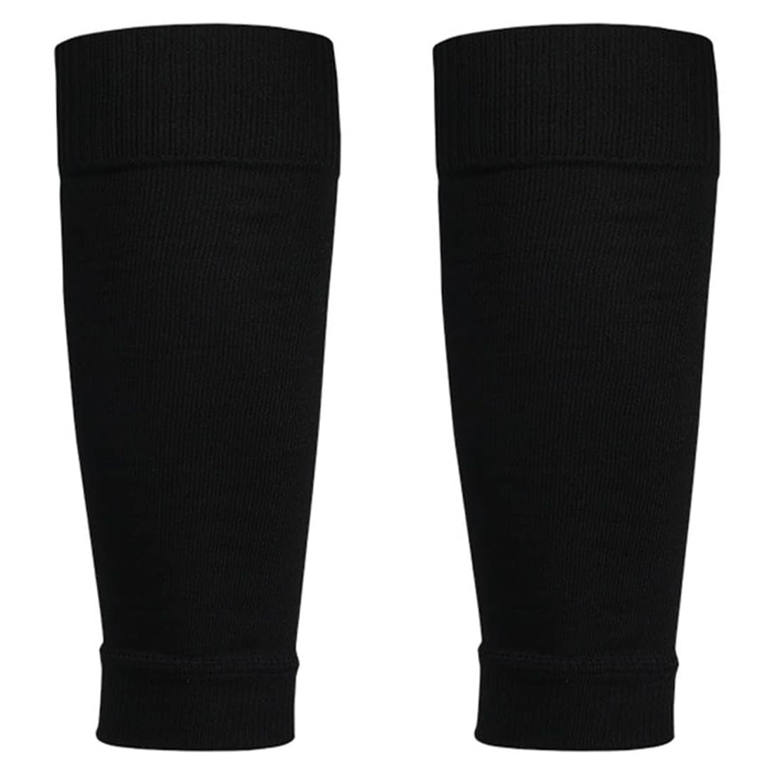 Calzettoni universali da calcio per bambini, 1 paio di calzettoni da calcio premium, gambali, materiale elasticizzato, adatti per il campeggio, la corsa, l'allenamento, nero taglia unica